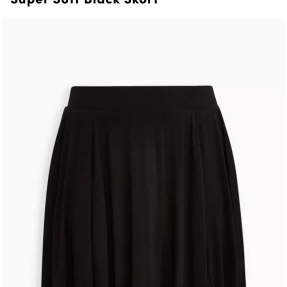 Super Soft Black Skort - Picture 3 of 3